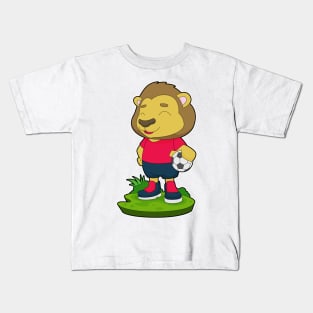 Lion Handball player Handball Kids T-Shirt